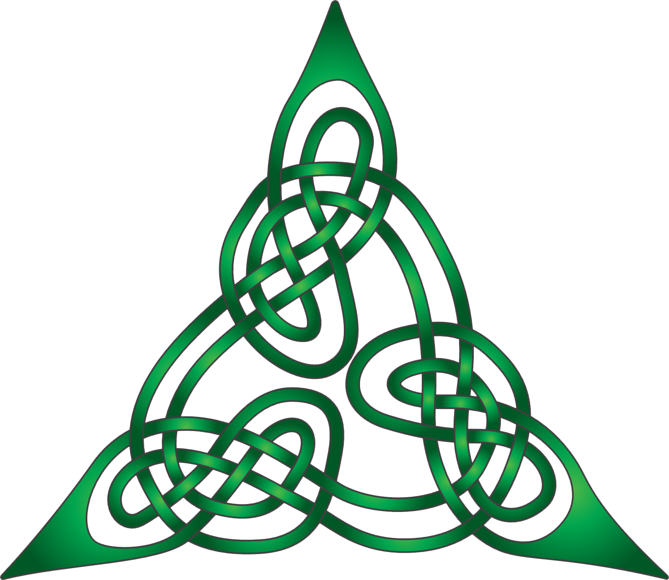 Celtic Triquetra Knot Design PNG Image