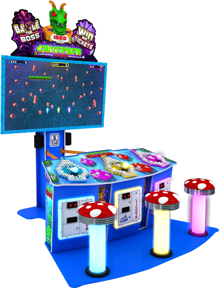 Centipede Arcade Game Machine PNG Image