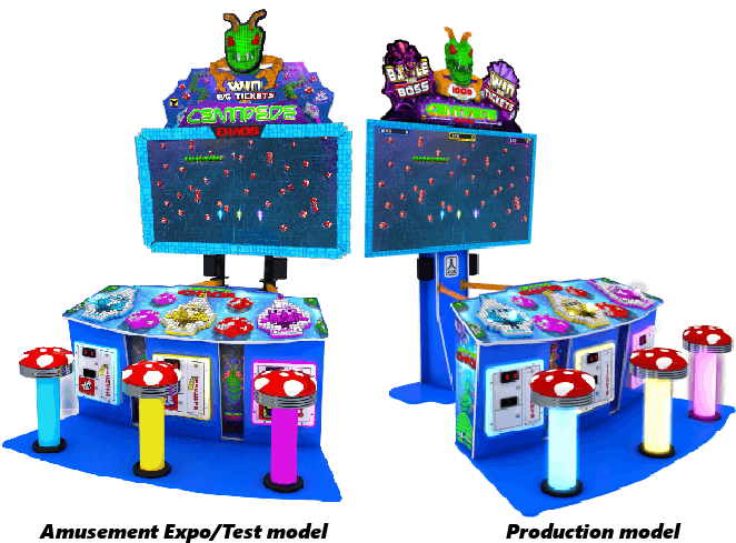 Centipede Chaos Arcade Models Comparison PNG Image