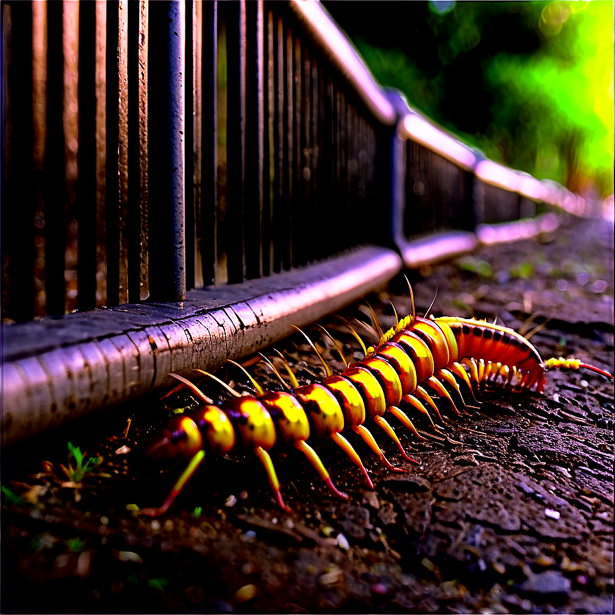 Centipede In Urban Environment Png Wra72 PNG Image