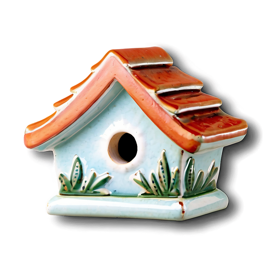 Ceramic Birdhouse Png 06292024 PNG Image