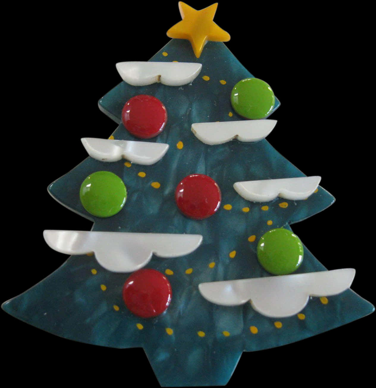 Ceramic Christmas Tree Decoration PNG Image