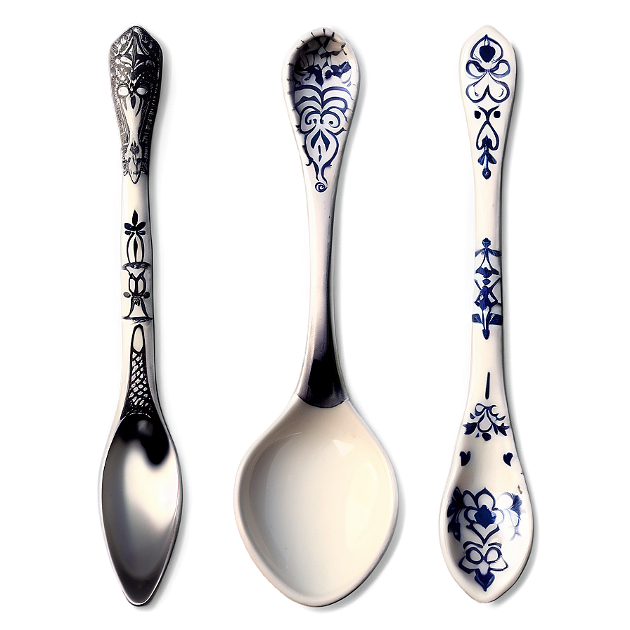 Ceramic Serving Spoons Png 16 PNG Image