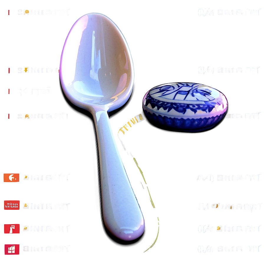 Ceramic Soup Spoon Png Eib PNG Image