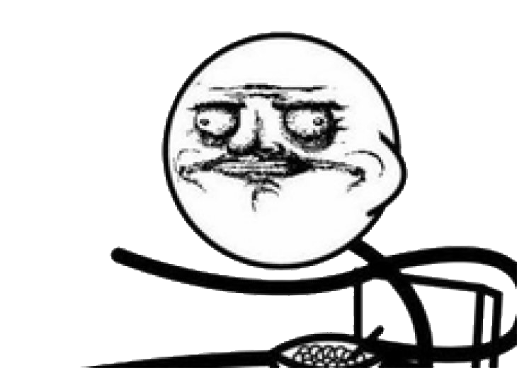 Cereal Guy Spitting Comic Meme PNG Image