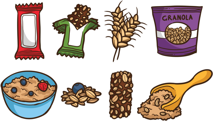 Cerealand Ingredients Illustration PNG Image