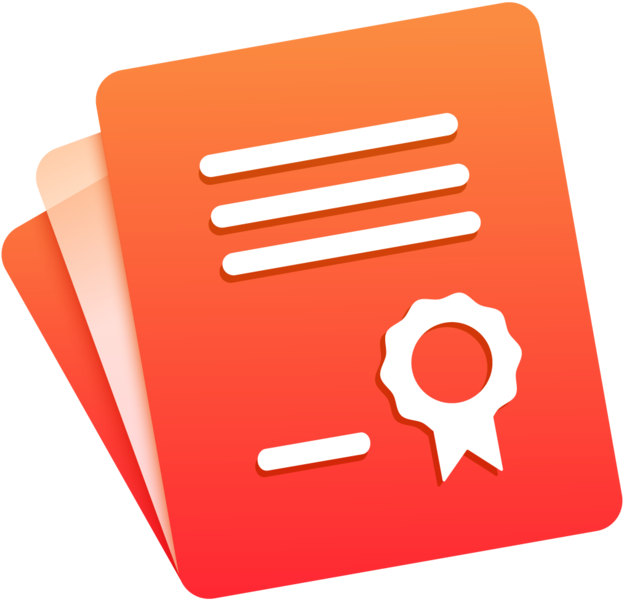 Certificate Template Icon PNG Image