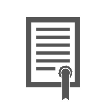 Certified Document Icon PNG Image