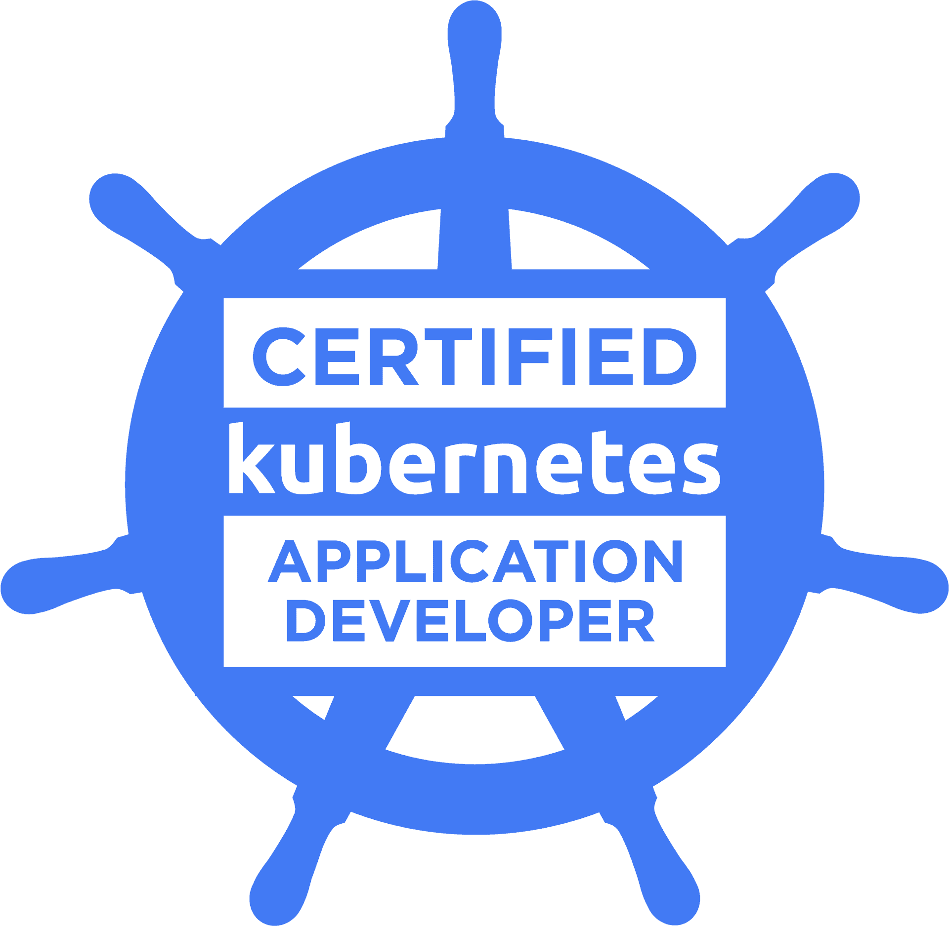 Certified Kubernetes Application Developer Badge PNG Image