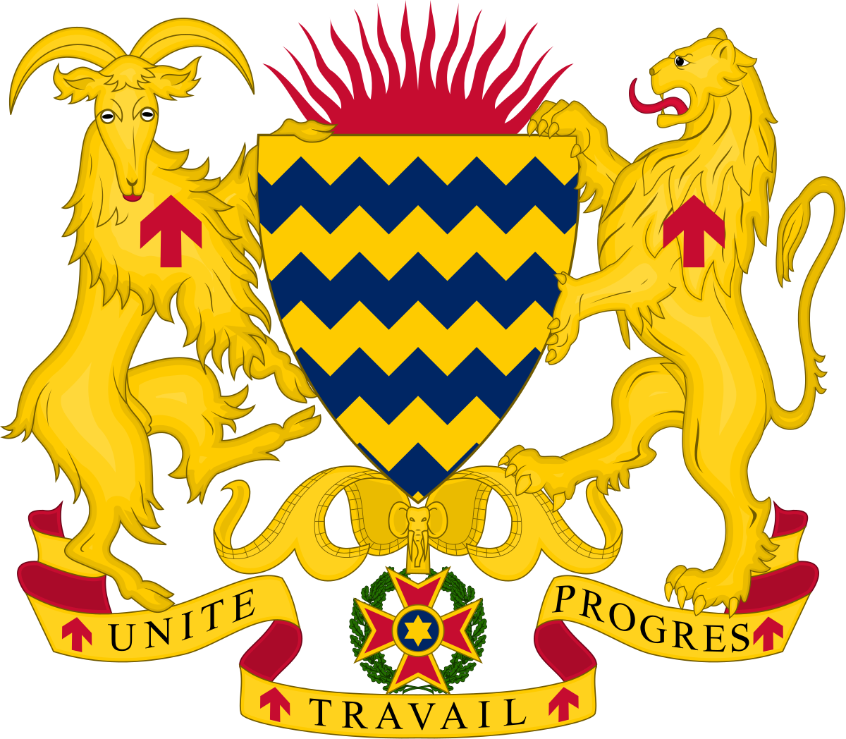 Chad National Coatof Arms PNG Image