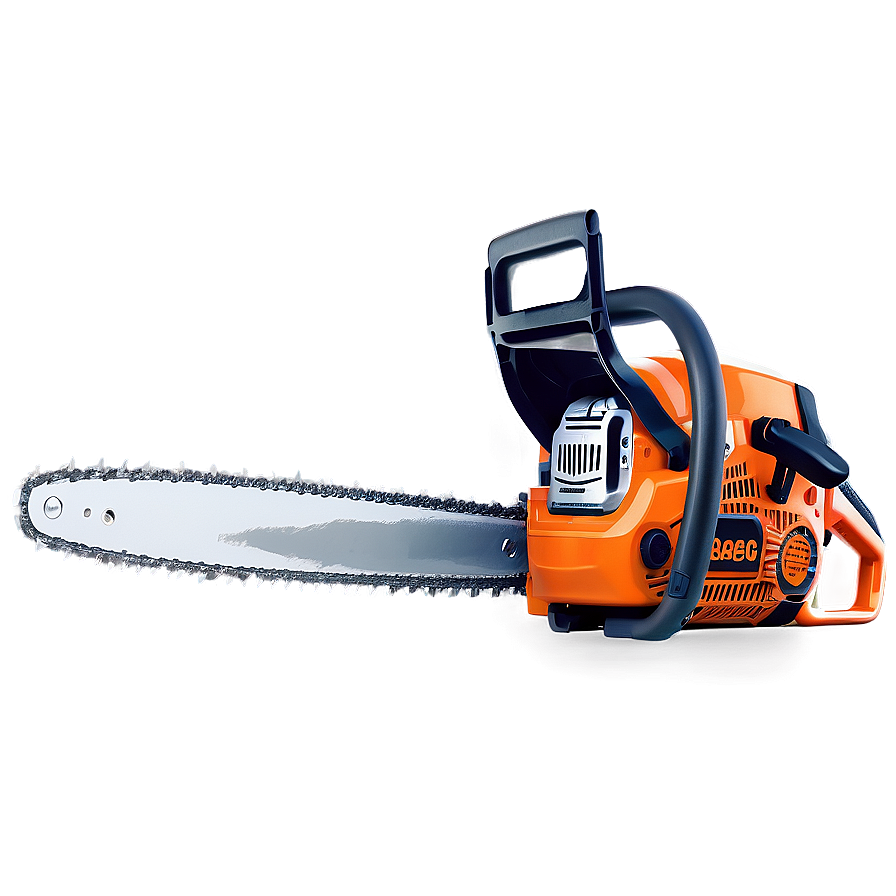 Chainsaw Cutting Tree Illustration Png Tqf PNG Image