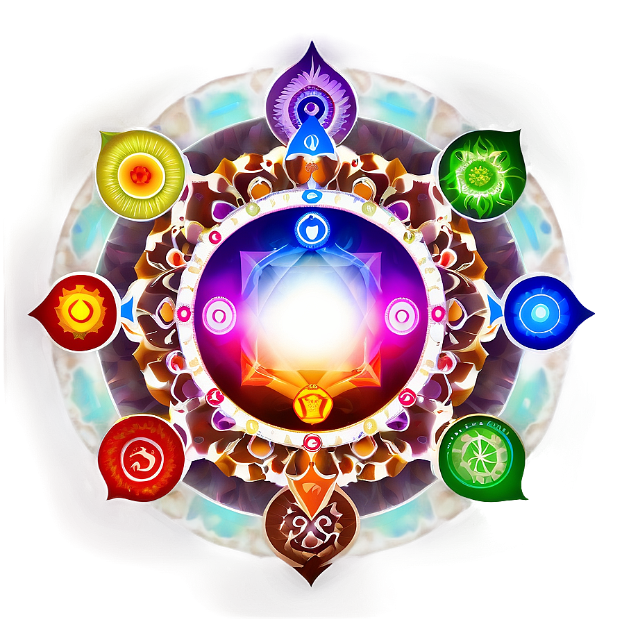 Chakra Mandala Diagram Png Tcr PNG Image