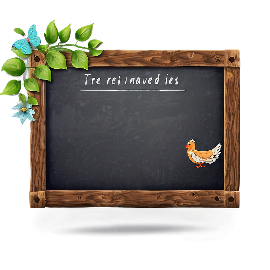 Chalkboard Sign Png Qxr PNG Image