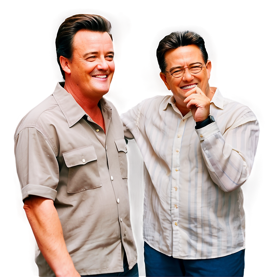 Chandler Bing And Richard Burke Png Oet PNG Image