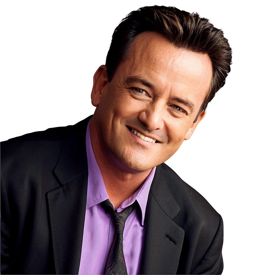 Chandler Bing Smiling Png Jsg PNG Image