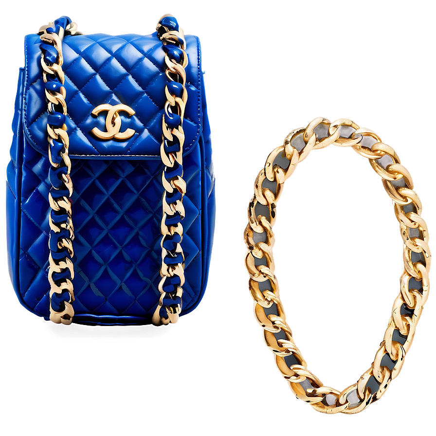 Chanel Blue Bag Png Nhd31 PNG Image