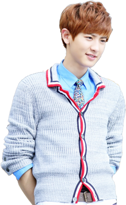 Chanyeolin Casual Knitwear PNG Image