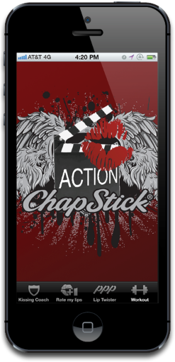 Chap Stick App Screen PNG Image