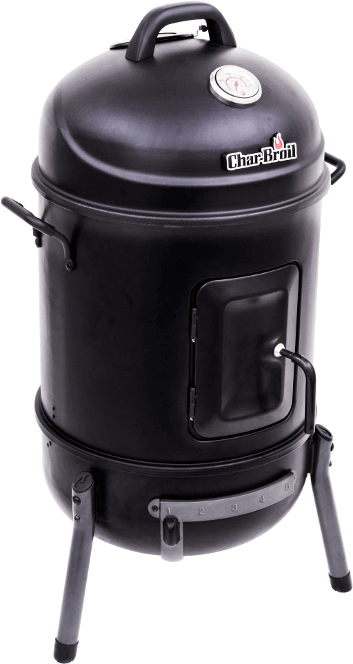 Char Broil Vertical Smoker Black PNG Image