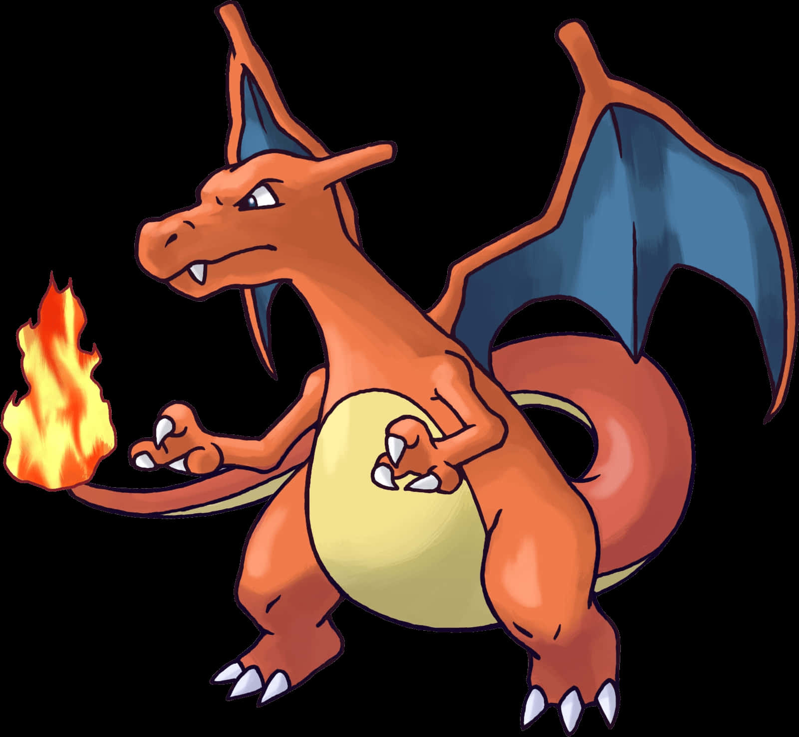 Charizard_ Fire_ Breathing_ Pokemon PNG Image