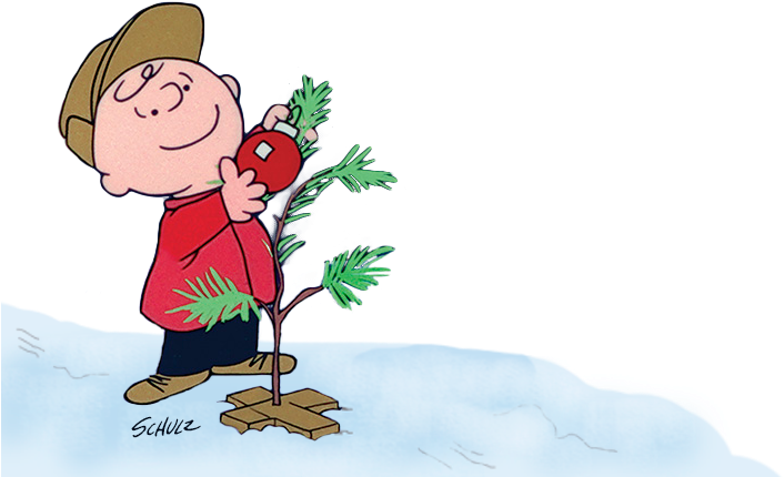 Charlie Brown Christmas Tree Decoration PNG Image