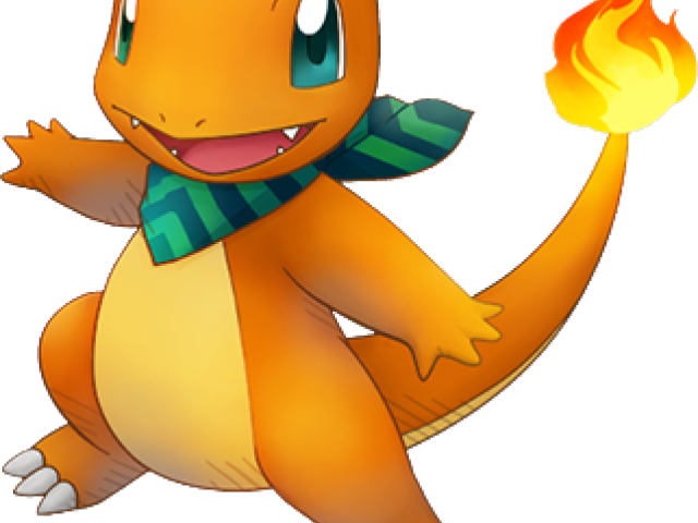 Charmander Pokemonwith Flame Tail PNG Image