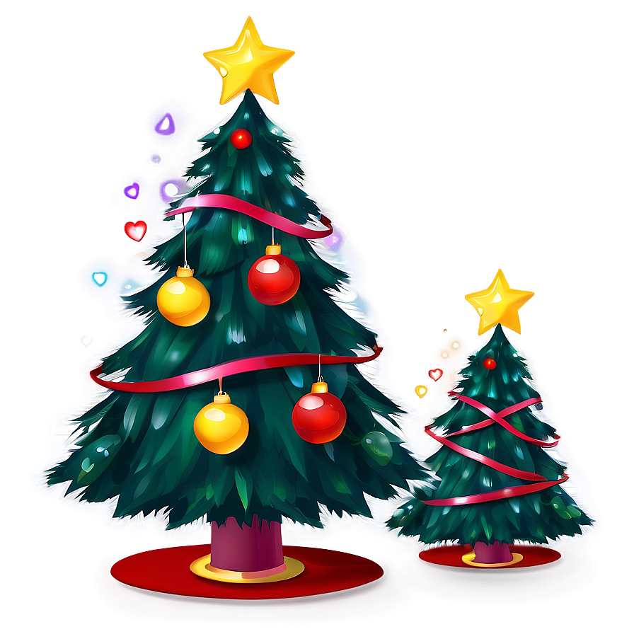 Charming Christmas Tree Illustration Png 45 PNG Image