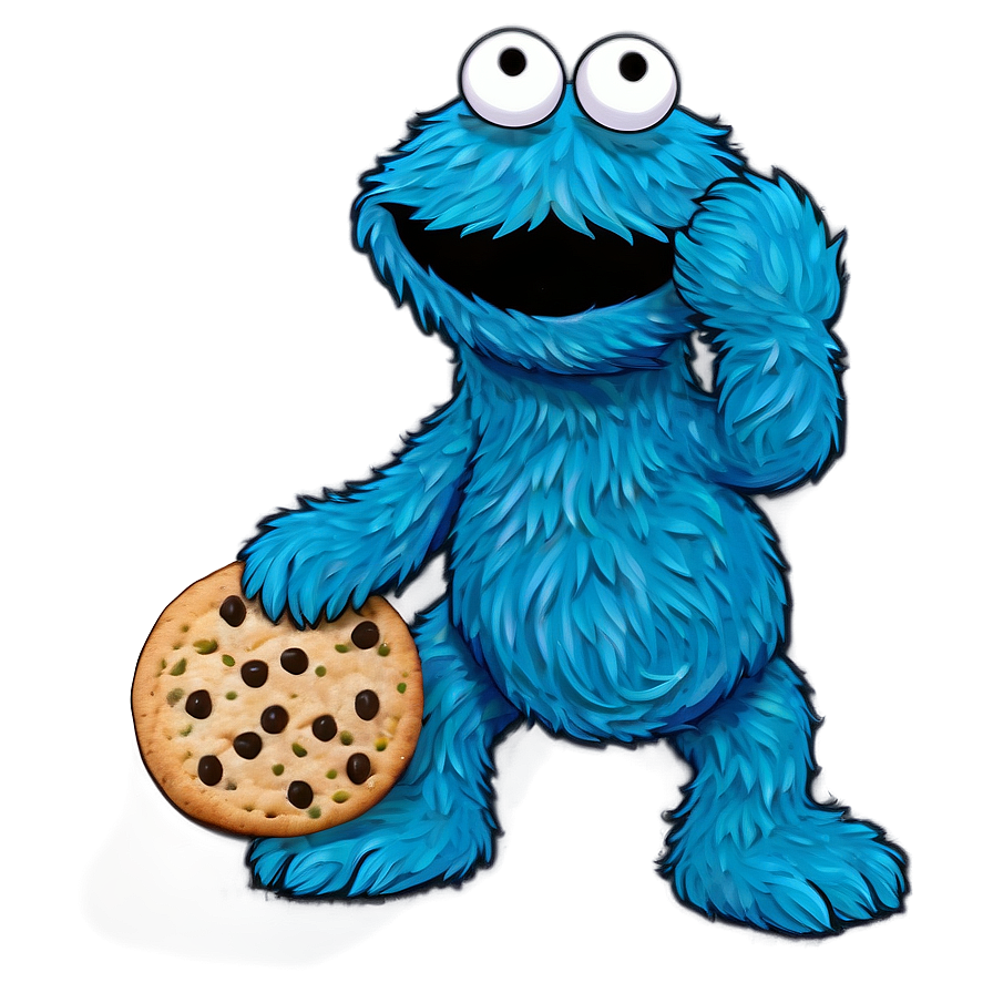 Charming Cookie Monster Png Dth PNG Image