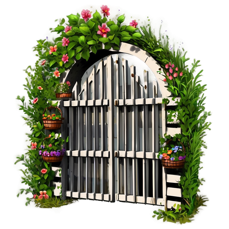 Charming Cottage Gate Png 99 PNG Image