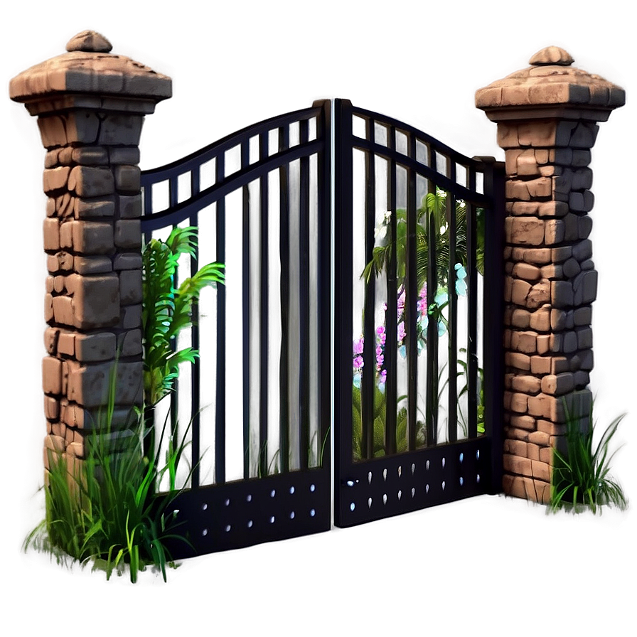 Charming Cottage Gate Png Pje38 PNG Image