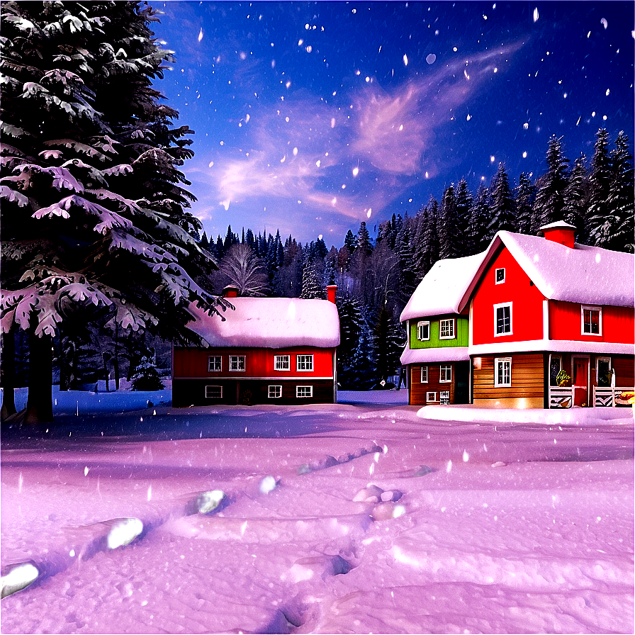 Charming December Village Png Rxk10 PNG Image