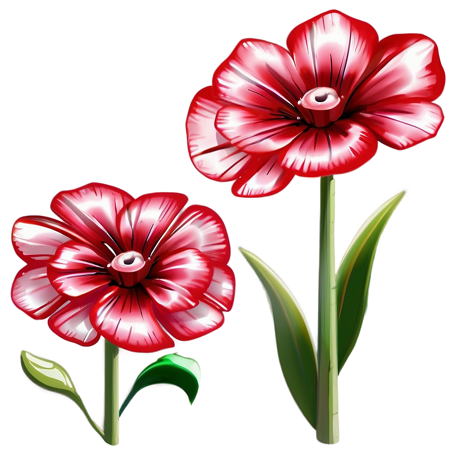 Charming Red Flowers Png 06122024 PNG Image