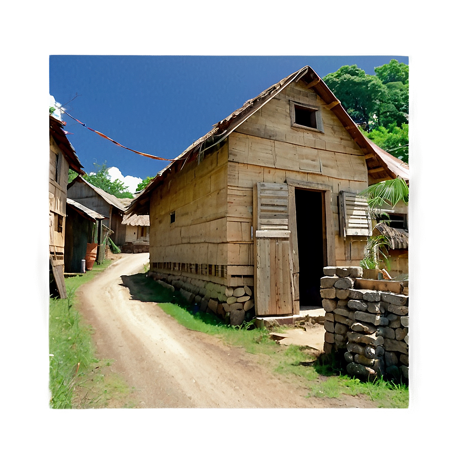 Charming Village Street Png 90 PNG Image