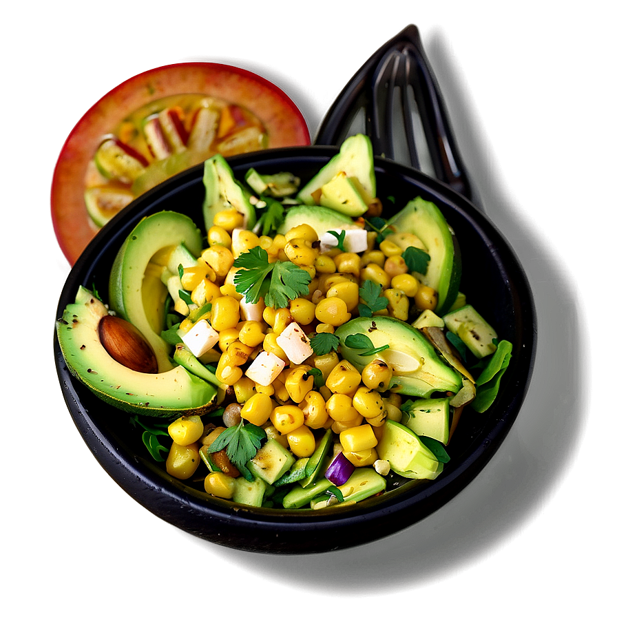 Charred Corn Avocado Salad Png 05232024 PNG Image