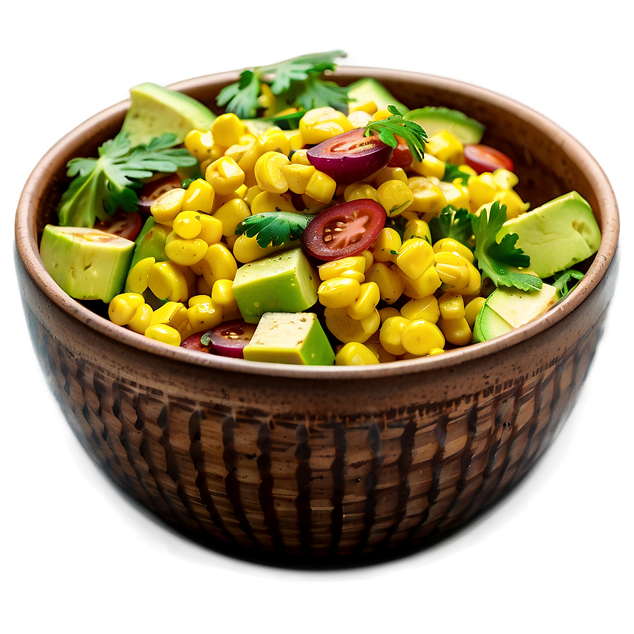 Charred Corn Avocado Salad Png Hpn23 PNG Image