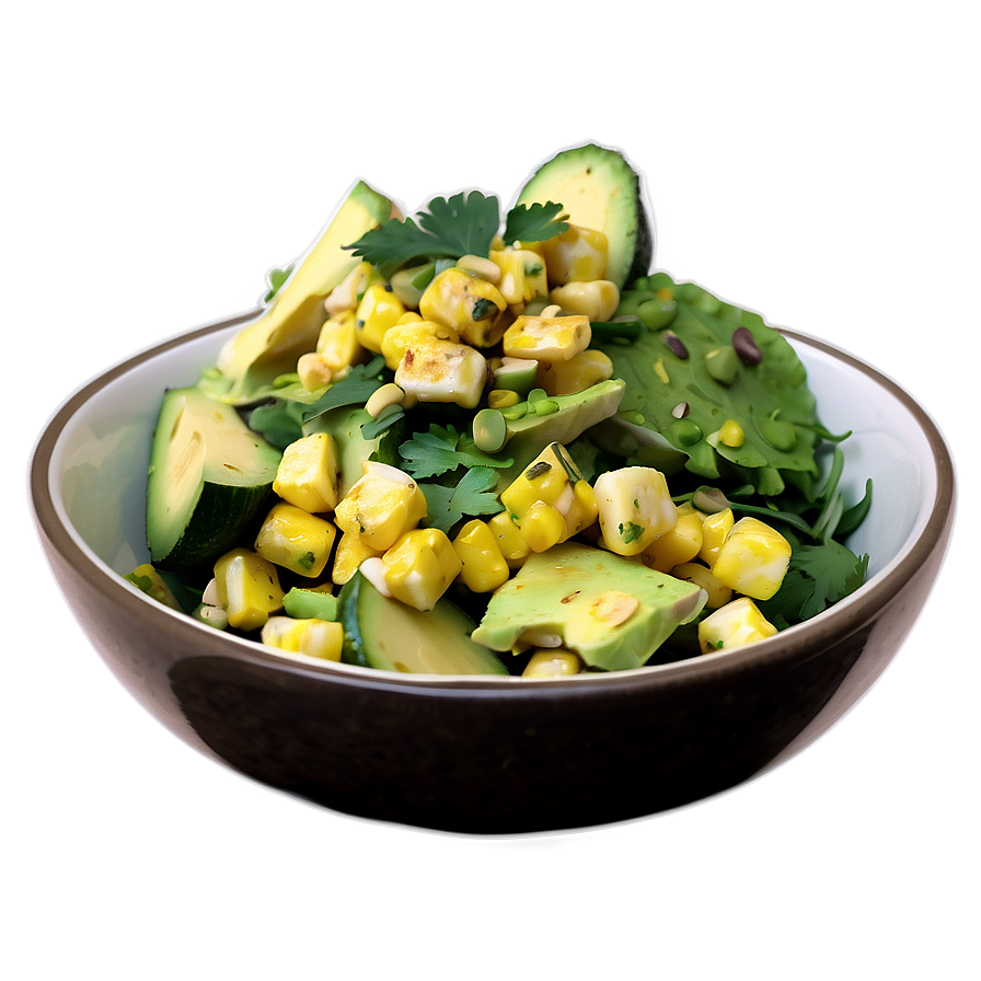 Charred Corn Avocado Salad Png Jmj PNG Image