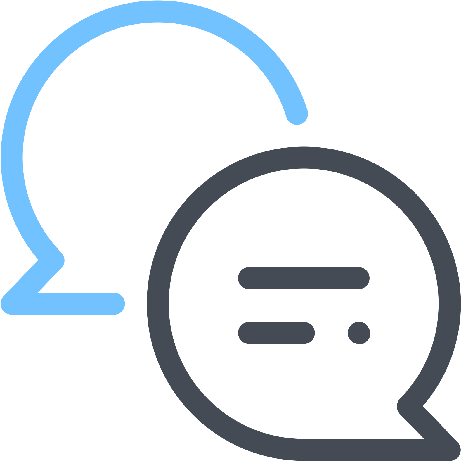 Chat Bubble Icon Graphic PNG Image