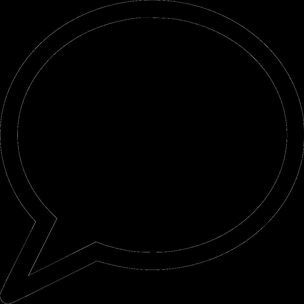 Chat Bubble Outline Graphic PNG Image