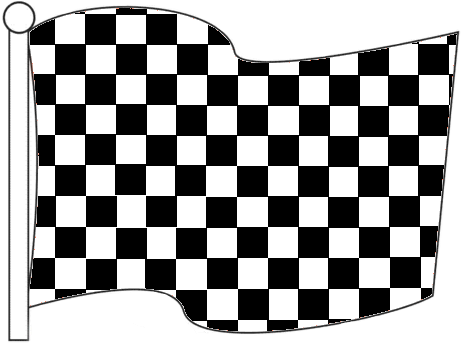 Checkered Flag Waving PNG Image