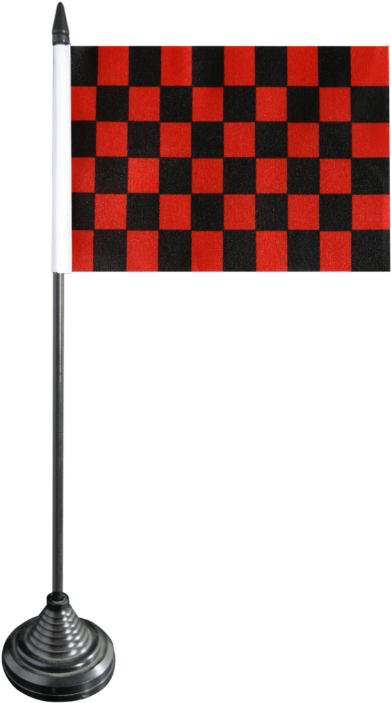 Checkered Race Flag Standing PNG Image