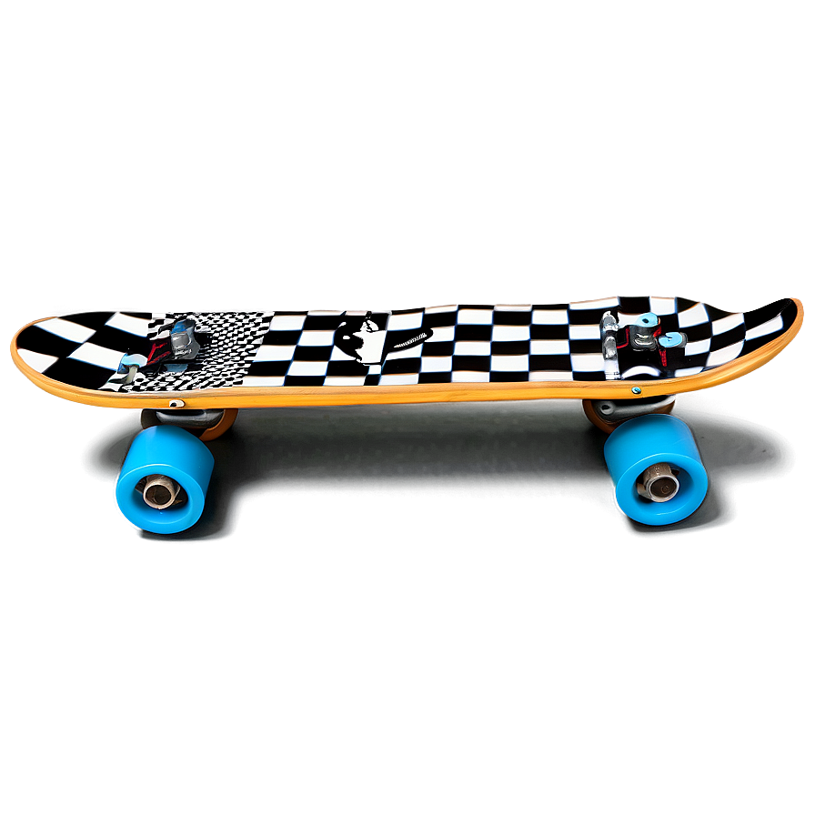 Checkered Skateboard Design Png 06202024 PNG Image