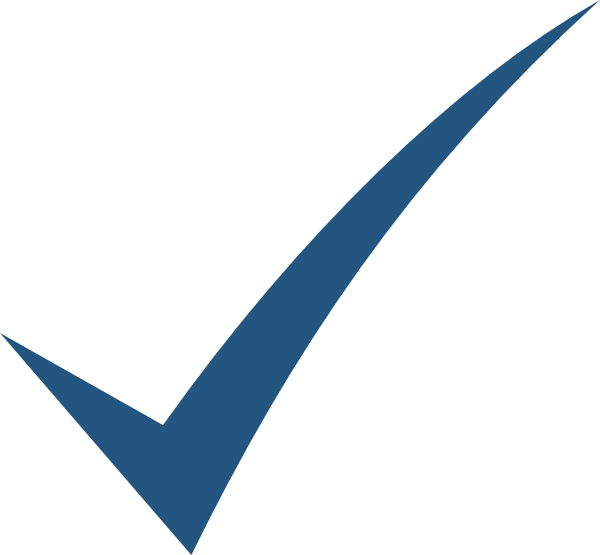 Checkmark Logo Blue Background PNG Image