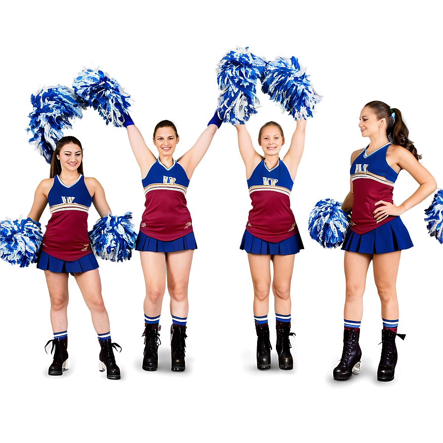 Cheer Team Cheerleader Png Uhe PNG Image