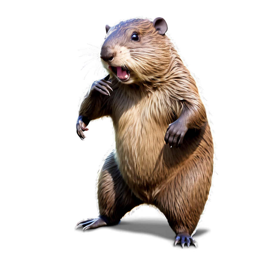 Cheerful Beaver Dancing Png Lij84 PNG Image