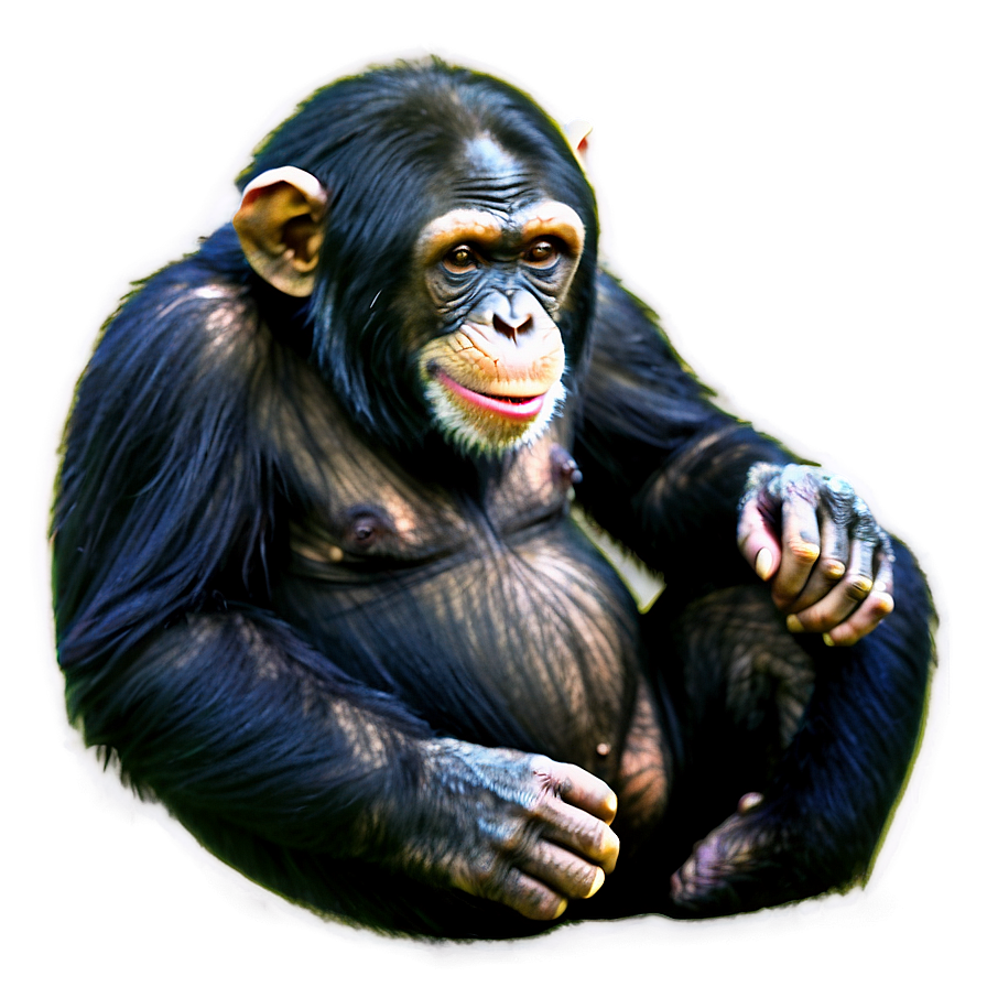 Cheerful Chimpanzee Playing Png 50 PNG Image