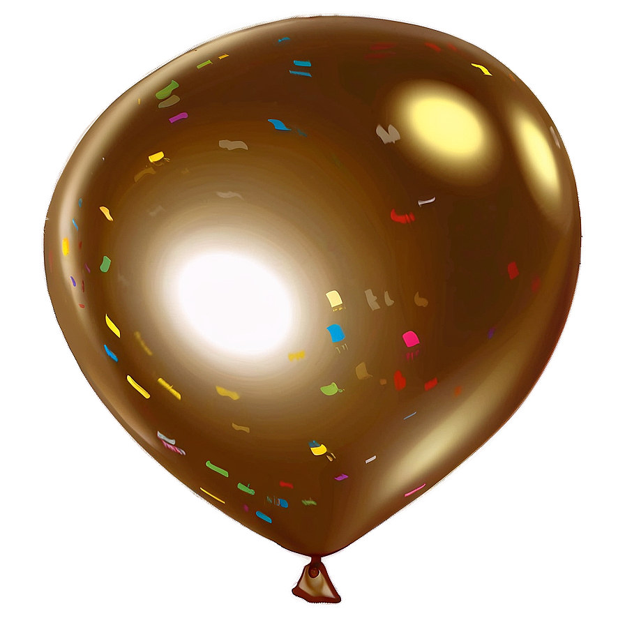 Cheerful Gold Balloon Png Tck PNG Image