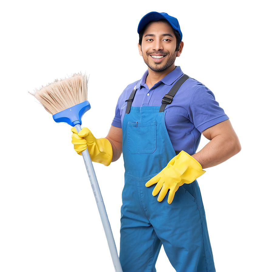 Cheerful Janitor Png Vmc60 PNG Image