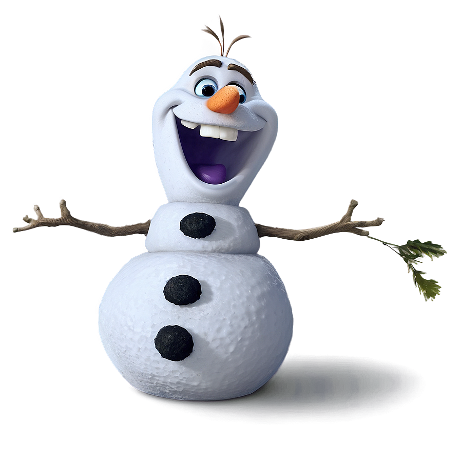 Cheerful Olaf Pose Png 45 PNG Image