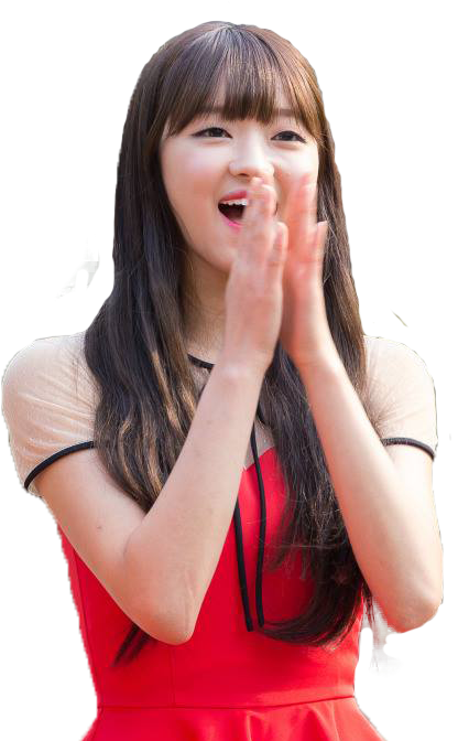 Cheerful Woman Clapping Hands Sticker PNG Image