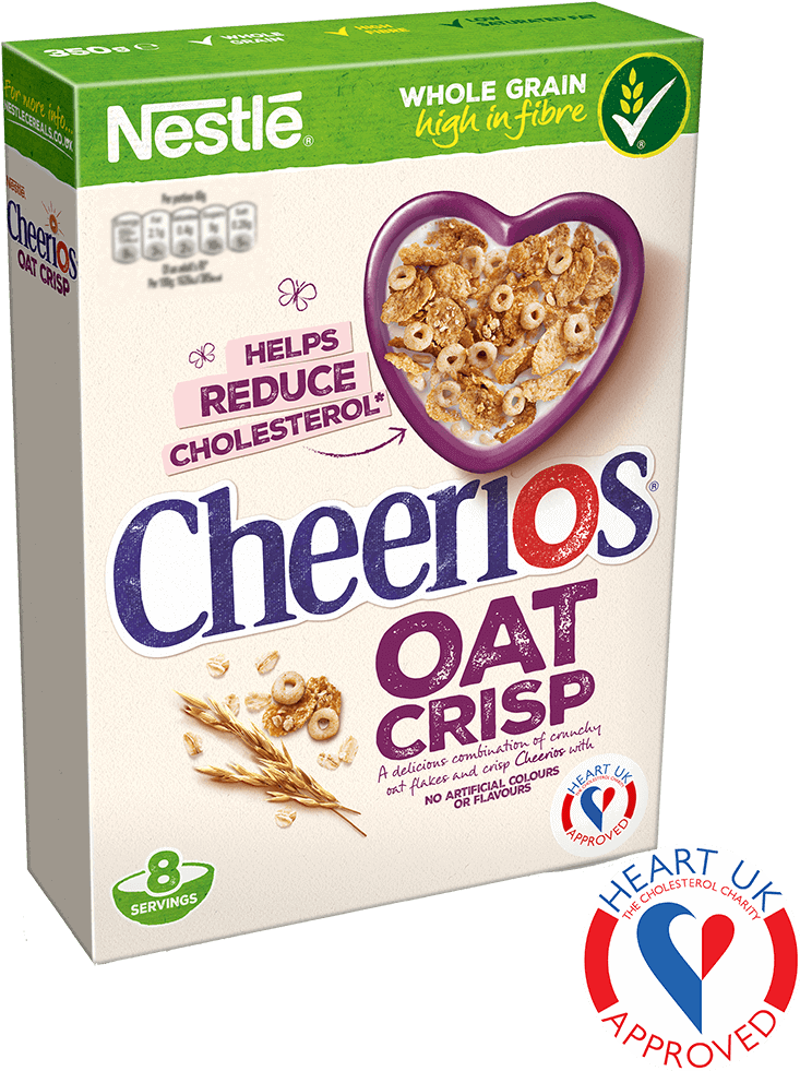 Cheerios Oat Crisp Cereal Box PNG Image